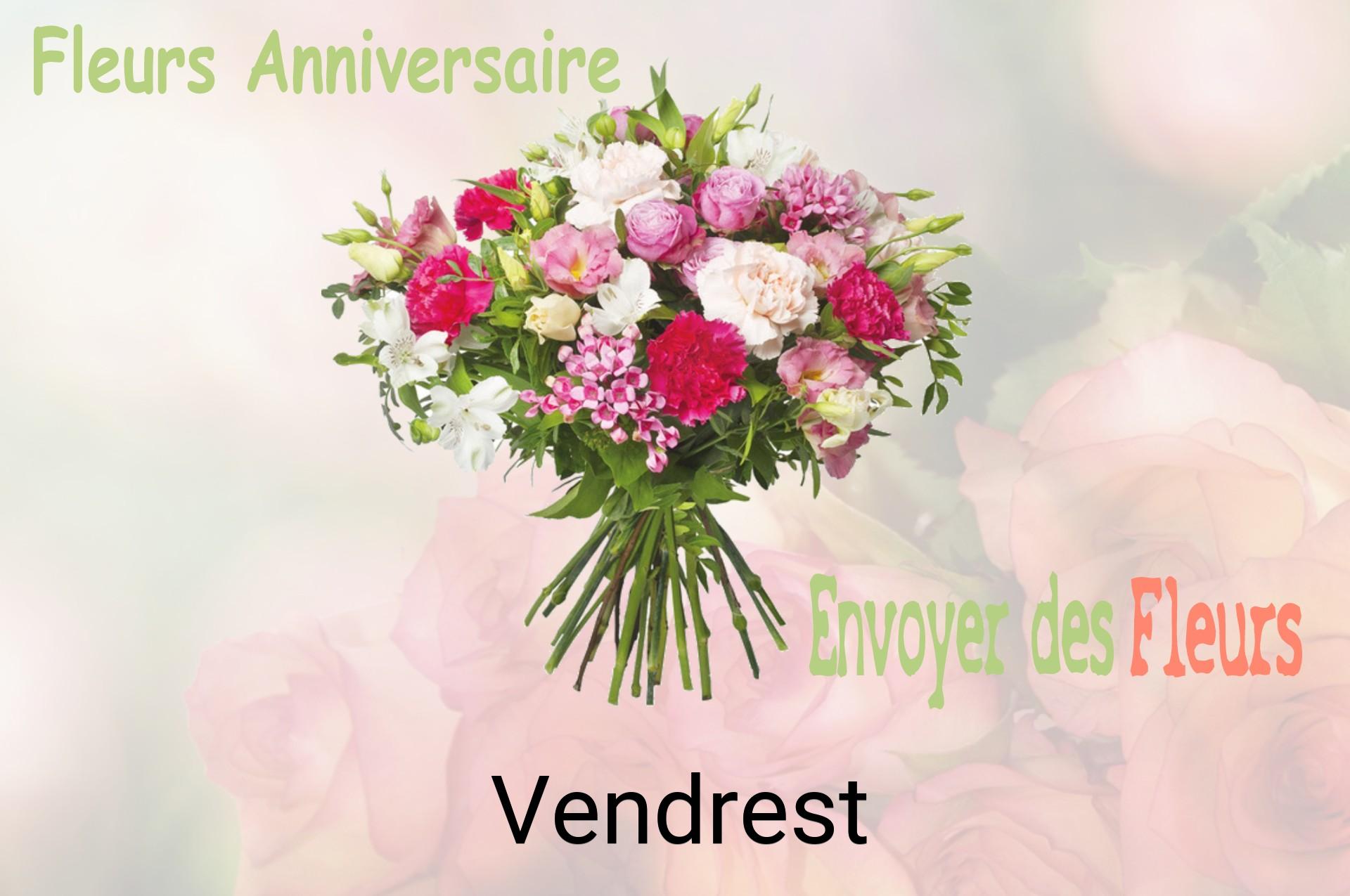 Bouquet de fleurs d’anniversaire livré à Vendrest