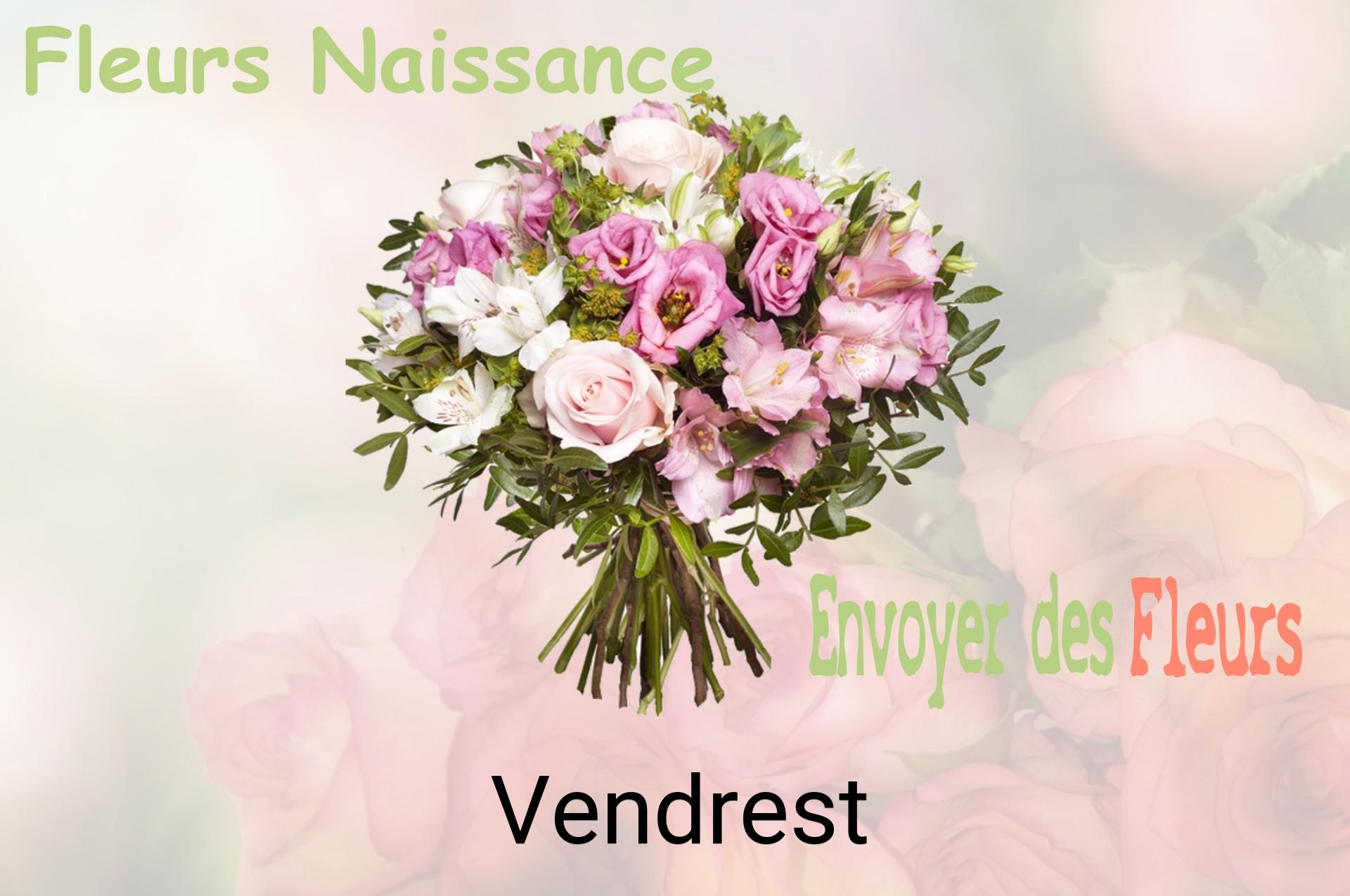 Bouquet de fleurs de naissance livré à Vendrest